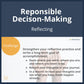 SEL Lesson focusing on Reflecting to use in your classroom as one of your SEL activities for Responsible Decision-Making