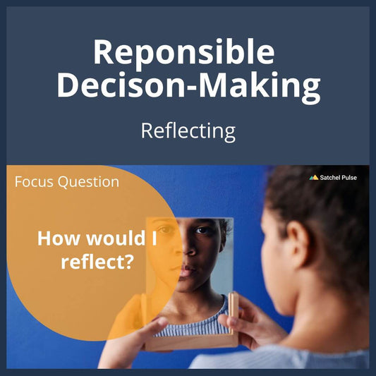 SEL Lesson focusing on Reflecting to use in your classroom as one of your SEL activities for Responsible Decision-Making