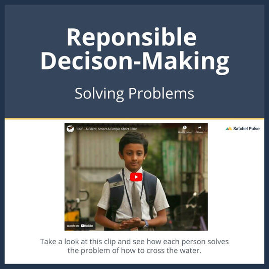 SEL Lesson focusing on Solving Problems to use in your classroom as one of your SEL activities for Responsible Decision-Making