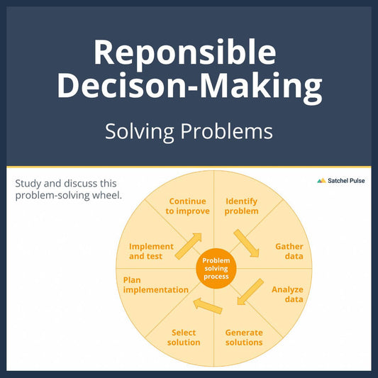 SEL Lesson focusing on Solving Problems to use in your classroom as one of your SEL activities for Responsible Decision-Making