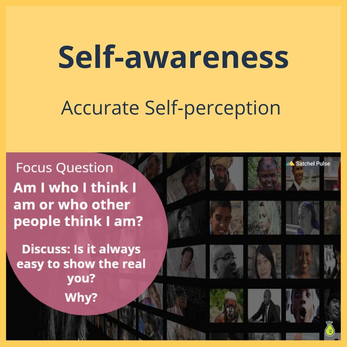 SEL Lesson focusing on Accurate Self-Perception to use in your classroom as one of your SEL activities for Self-Awareness