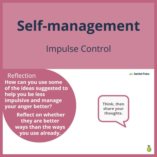 SEL Lesson focusing on Impulse Control to use in your classroom as one of your SEL activities for Self-Management