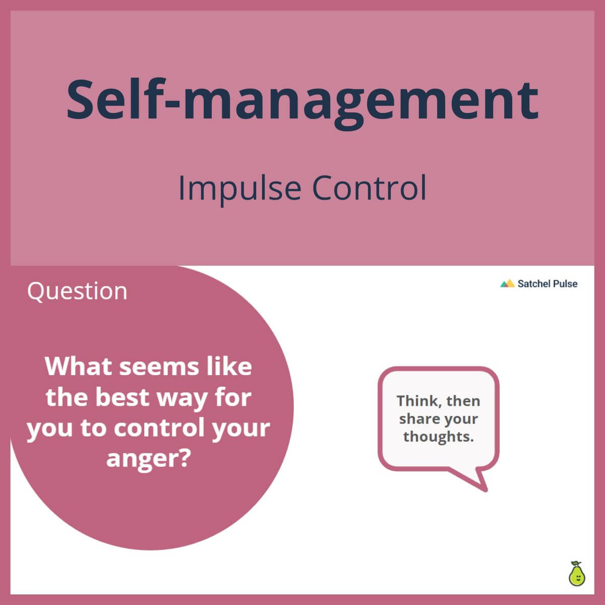 SEL Lesson focusing on Impulse Control to use in your classroom as one of your SEL activities for Self-Management