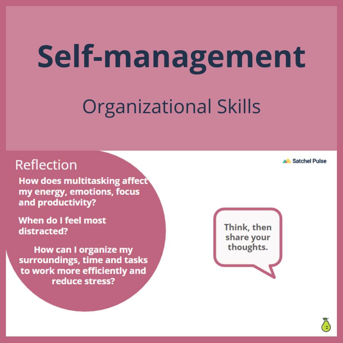 SEL Lesson focusing on Organizational Skills to use in your classroom as one of your SEL activities for Self-Management