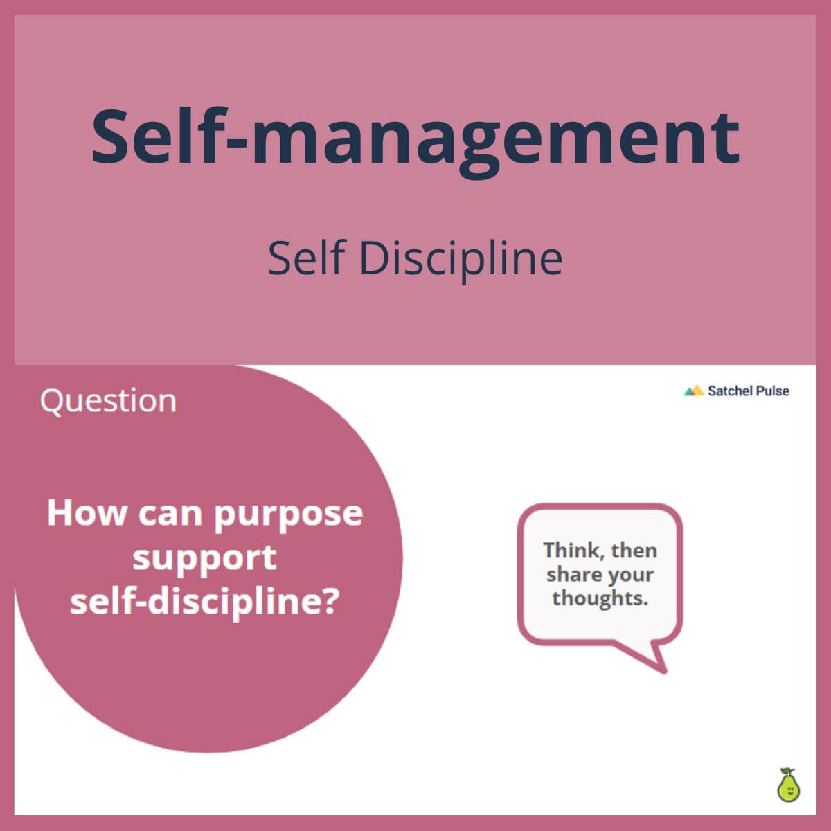 SEL Lesson focusing on Self-Discipline to use in your classroom as one of your SEL activities for Self-Management