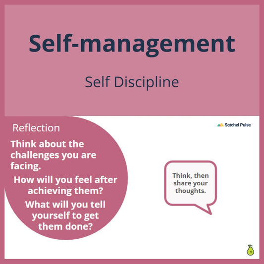 SEL Lesson focusing on Self-Discipline to use in your classroom as one of your SEL activities for Self-Management