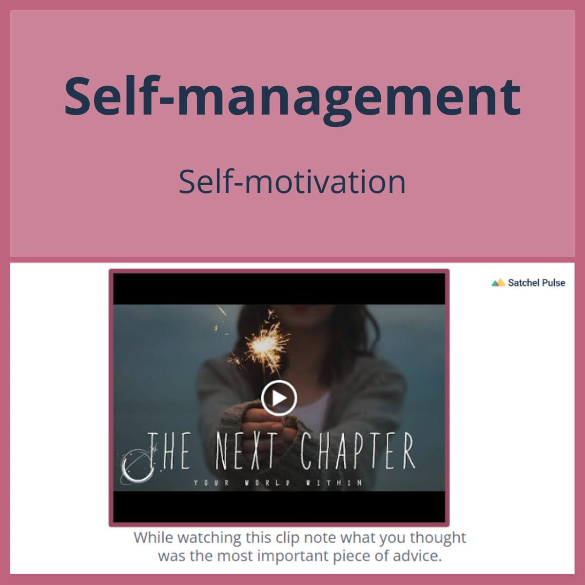 SEL Lesson focusing on Self-Motivation to use in your classroom as one of your SEL activities for Self-Management