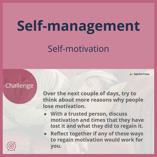 SEL Lesson focusing on Self-Motivation to use in your classroom as one of your SEL activities for Self-Management