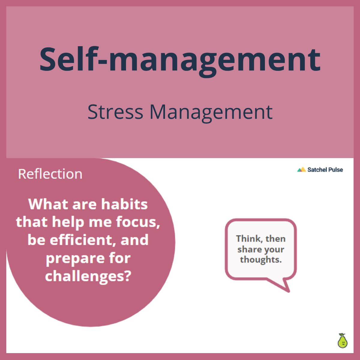 SEL Lesson focusing on Stress Management to use in your classroom as one of your SEL activities for Self-Management