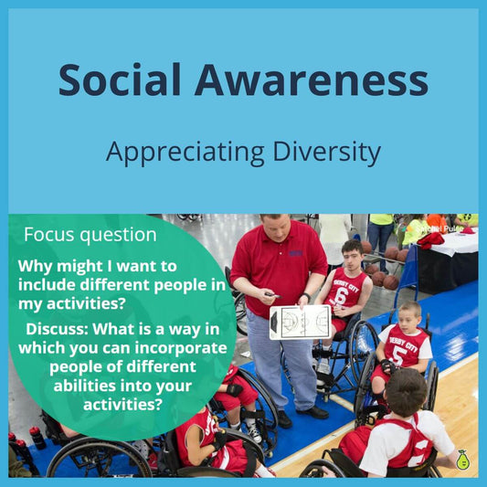 SEL Lesson focusing on Appreciating Diversity to use in your classroom as one of your SEL activities for Social Awareness