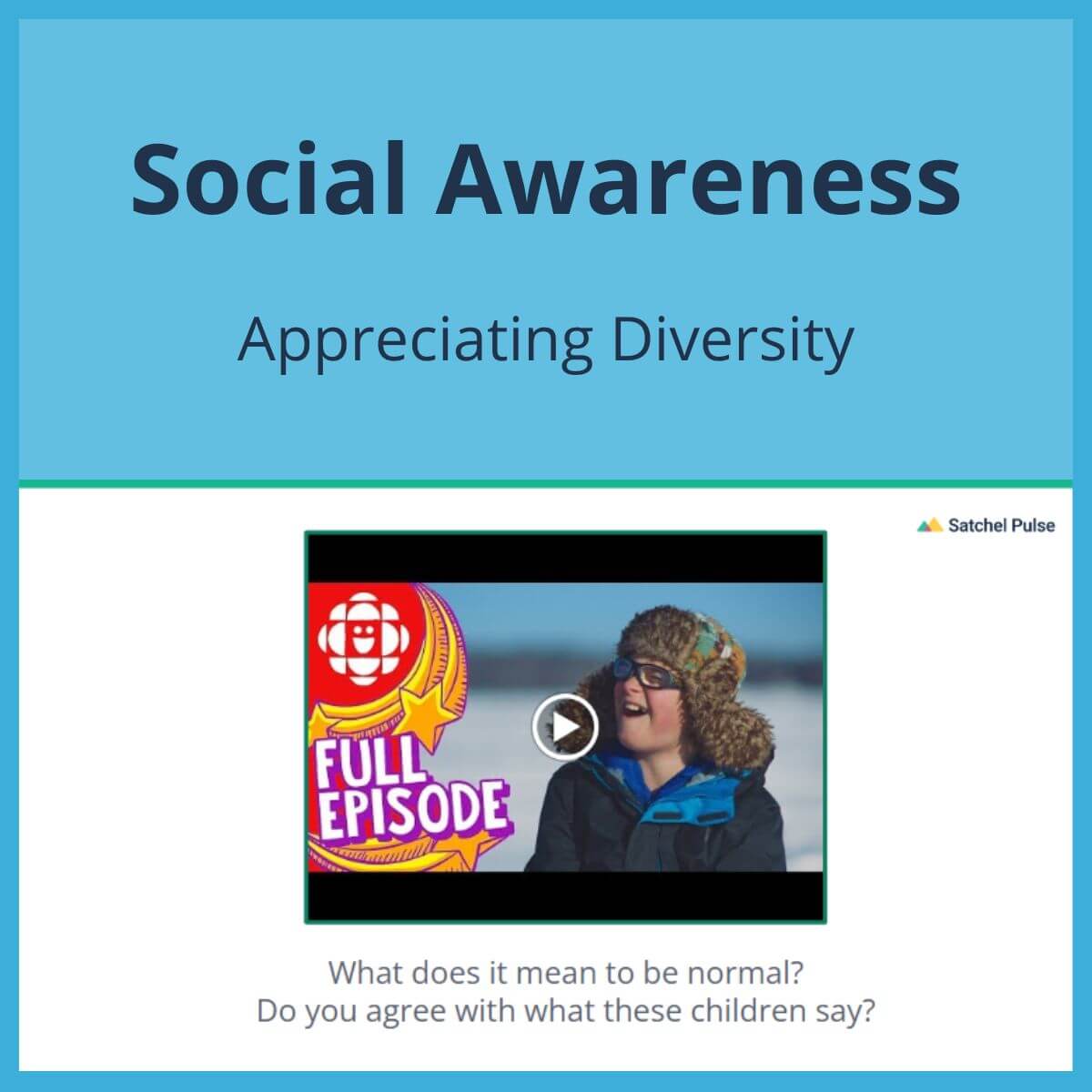 SEL Lesson focusing on Appreciating Diversity to use in your classroom as one of your SEL activities for Social Awareness