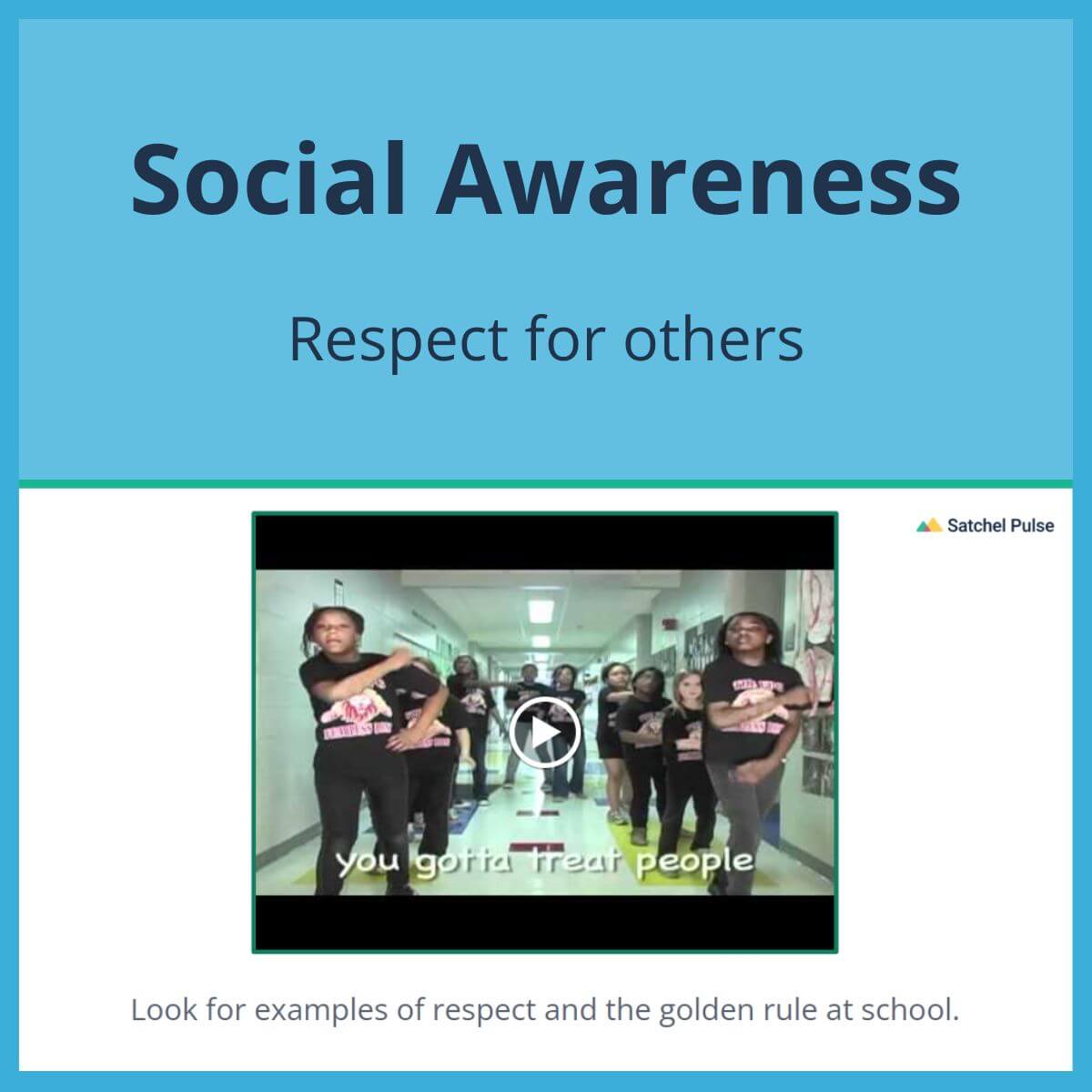 Respect for others 2:  The golden rule - SEL Lesson