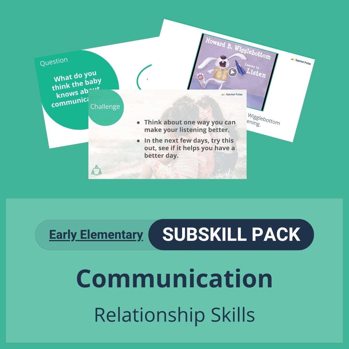 SEL Resource pack with social-emotional learning lessons and self-studies to help you teach Communication in your classroom as a part of the SEL curriculum.