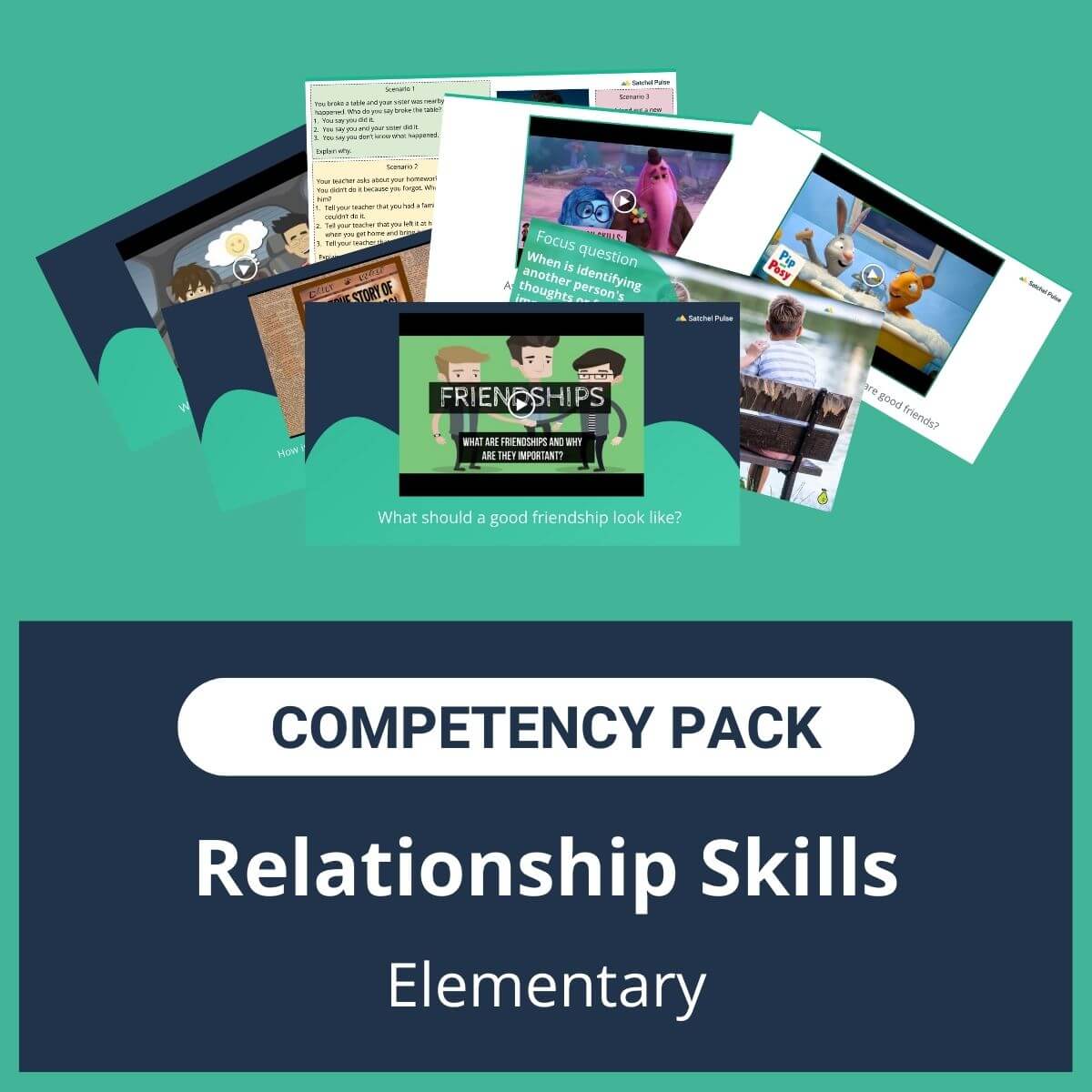 This SEL Resource pack for "Relationship Skills" competency includes a range of SEL activities such as SEL lessons and self-studies