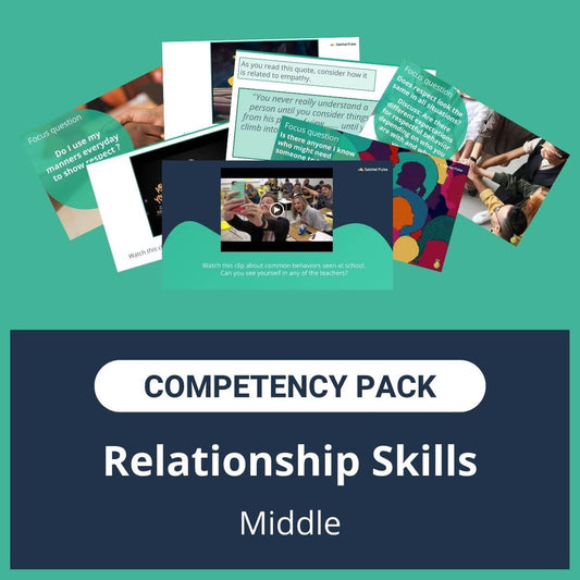 This SEL Resource pack for "Relationship Skills" competency includes a range of SEL activities such as SEL lessons and self-studies