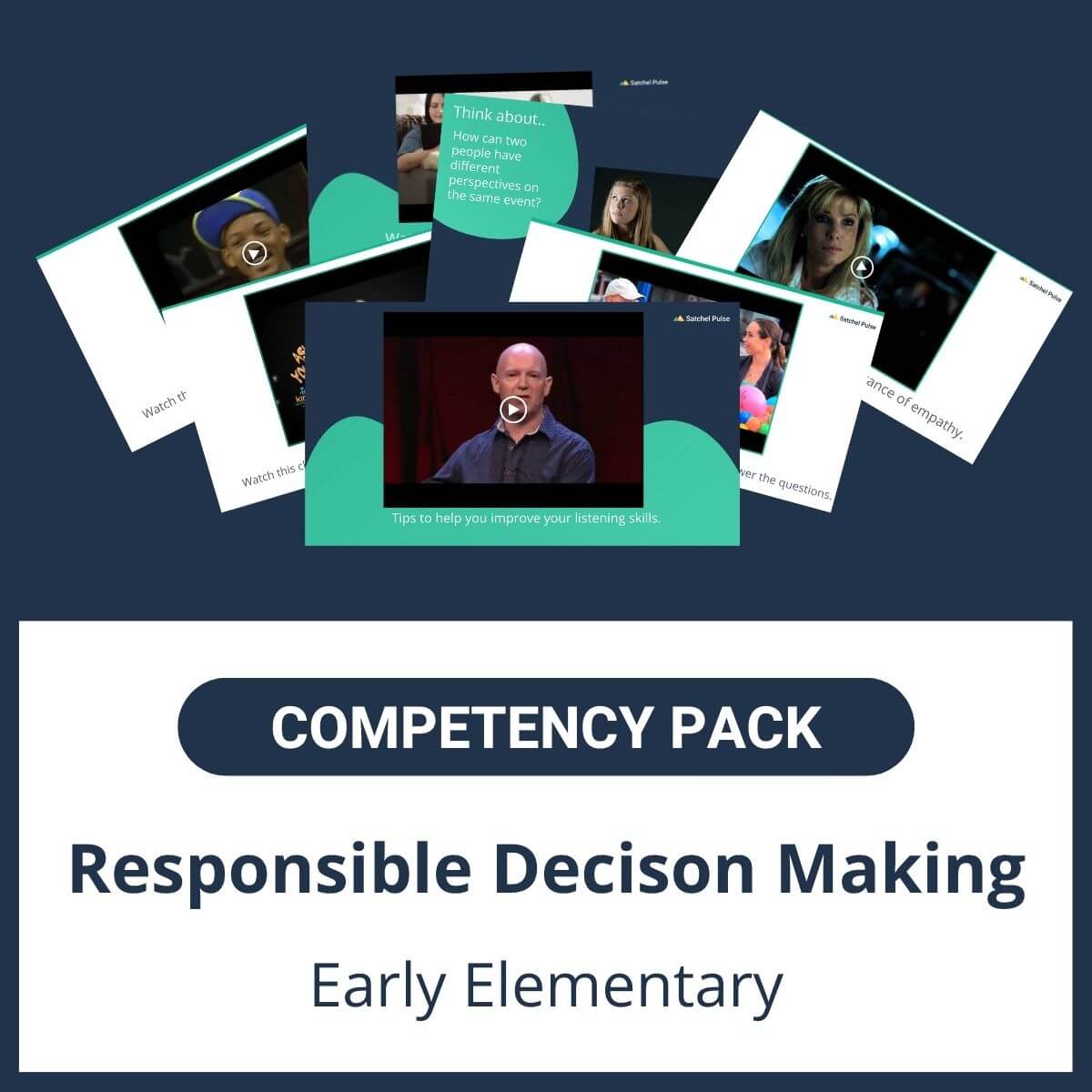 This SEL Resource pack for "Responsible Decision-Making" competency includes a range of SEL activities such as SEL lessons and self-studies