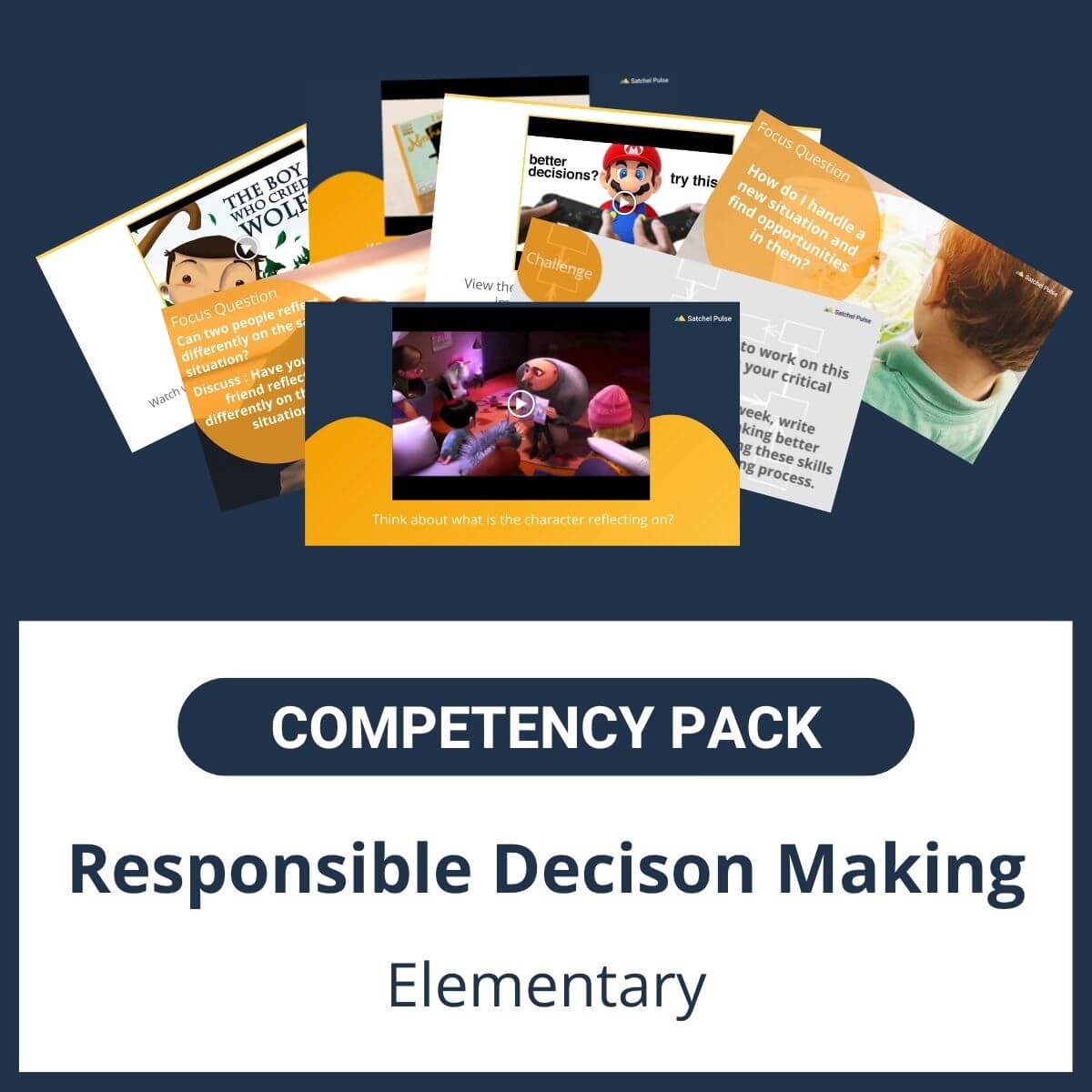 This SEL Resource pack for "Responsible Decision-Making" competency includes a range of SEL activities such as SEL lessons and self-studies