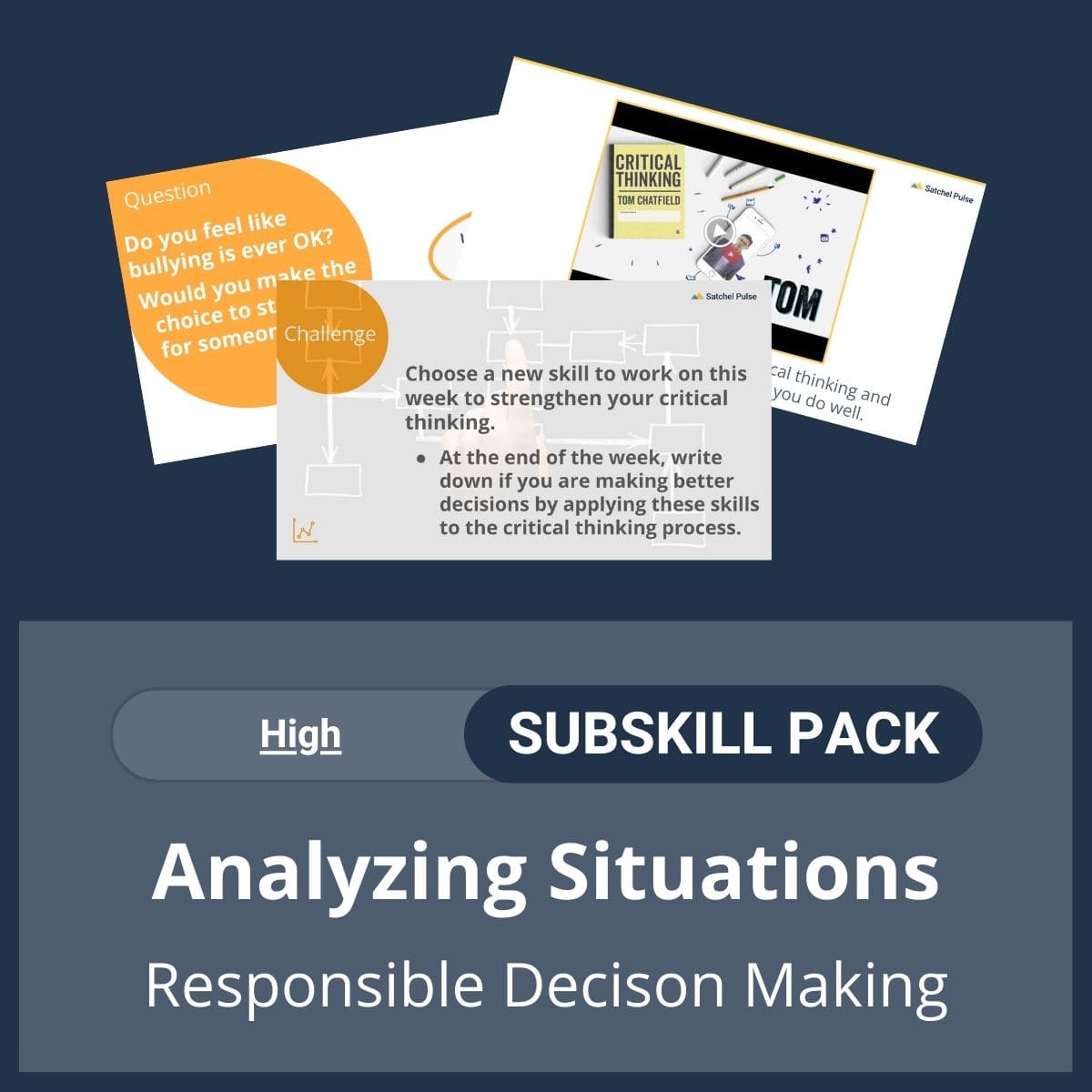 SEL Resource pack with social-emotional learning lessons and self-studies to help you teach Analyzing Situations in your classroom as a part of the SEL curriculum.