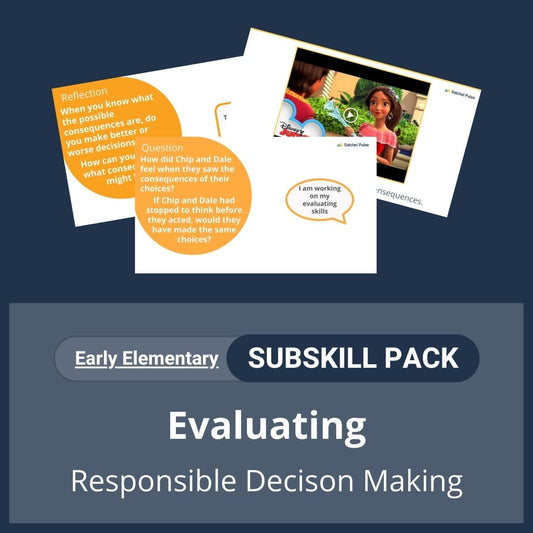 SEL Resource pack with social-emotional learning lessons and self-studies to help you teach Evaluating in your classroom as a part of the SEL curriculum.