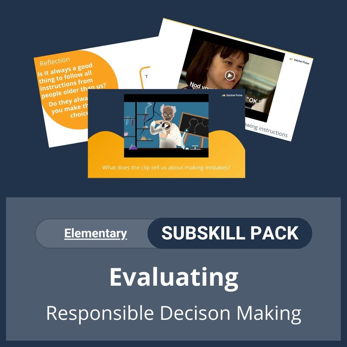 SEL Resource pack with social-emotional learning lessons and self-studies to help you teach Evaluating in your classroom as a part of the SEL curriculum.