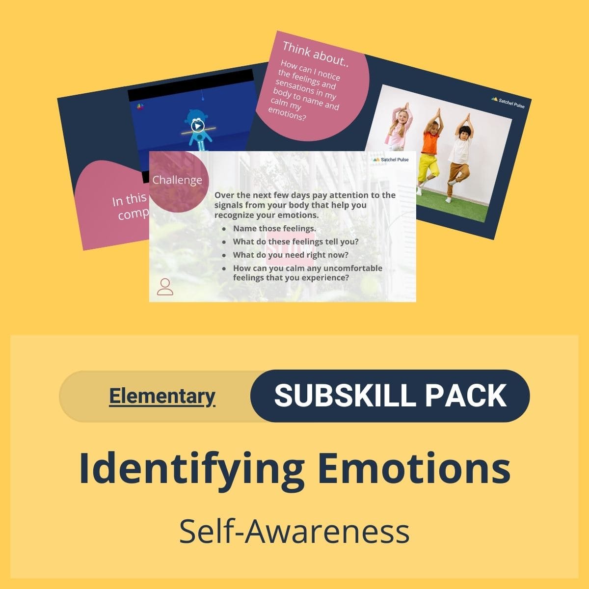 SEL Resource pack with social-emotional learning lessons and self-studies to help you teach Identifying Emotions in your classroom as a part of the SEL curriculum.SEL Resource pack with social-emotional learning lessons and self-studies to help you teach Identifying Emotions in your classroom as a part of the SEL curriculum.