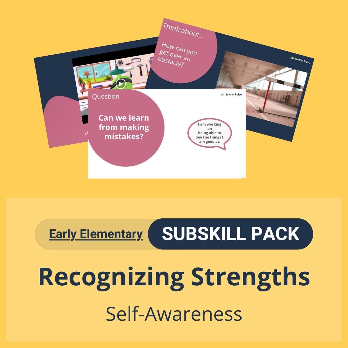 SEL Resource pack with social-emotional learning lessons and self-studies to help you teach Recognizing Strengths in your classroom as a part of the SEL curriculum.