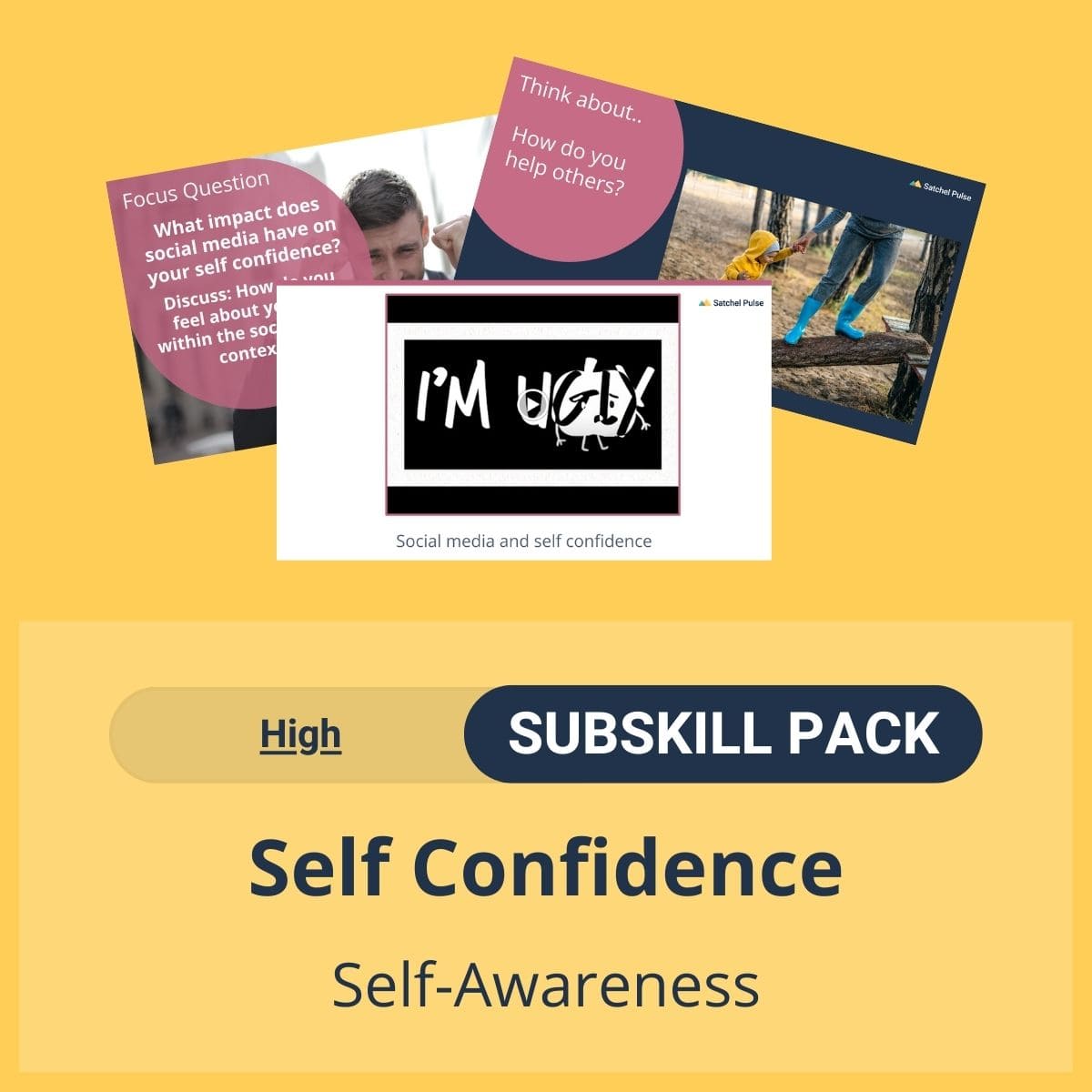 SEL Resource pack with social-emotional learning lessons and self-studies to help you teach Accurate Self Confidence in your classroom as a part of the SEL curriculum.