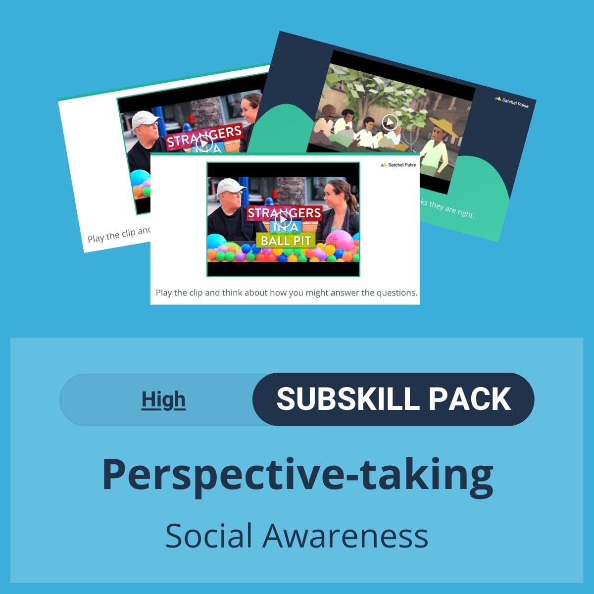 SEL Resource pack with social-emotional learning lessons and self-studies to help you teach Perspective-taking in your classroom as a part of the SEL curriculum.