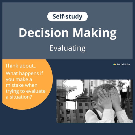 SEL self-study focusing on Evaluating to use in your classroom as one of your SEL activities for Responsible Decision-Making