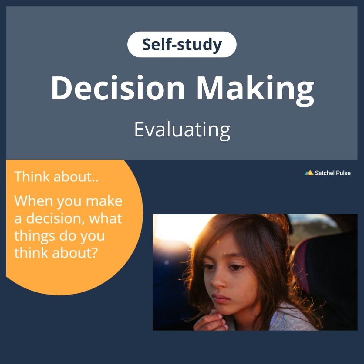 SEL self-study focusing on Evaluating to use in your classroom as one of your SEL activities for Responsible Decision-Making