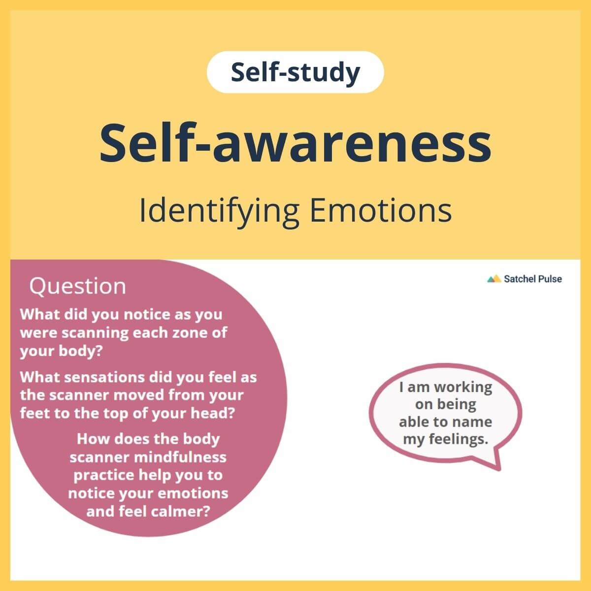 SEL self-study focusing on Identifying Emotions to use in your classroom as one of your SEL activities for Self-Awareness