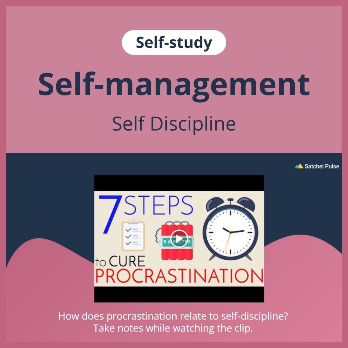 SEL self-study focusing on Self-Discipline to use in your classroom as one of your SEL activities for Self-Management