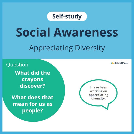 SEL self-study focusing on Appreciating Diversity to use in your classroom as one of your SEL activities for Social Awareness