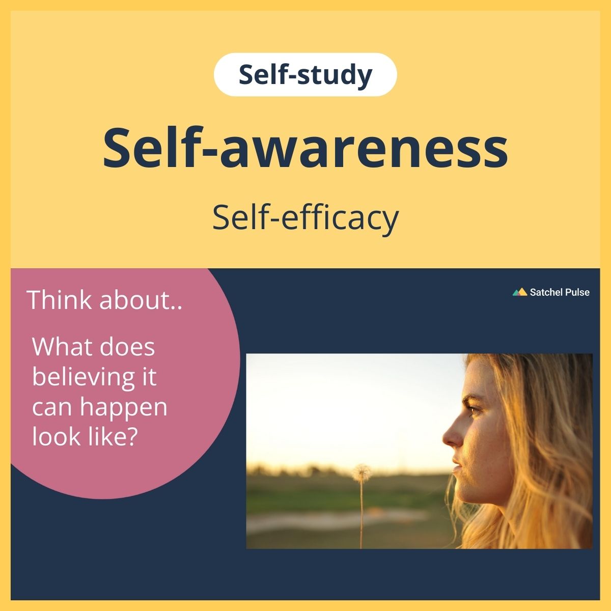 SEL self-study focusing on Self-Efficacy to use in your classroom as one of your SEL activities for Self-Awareness