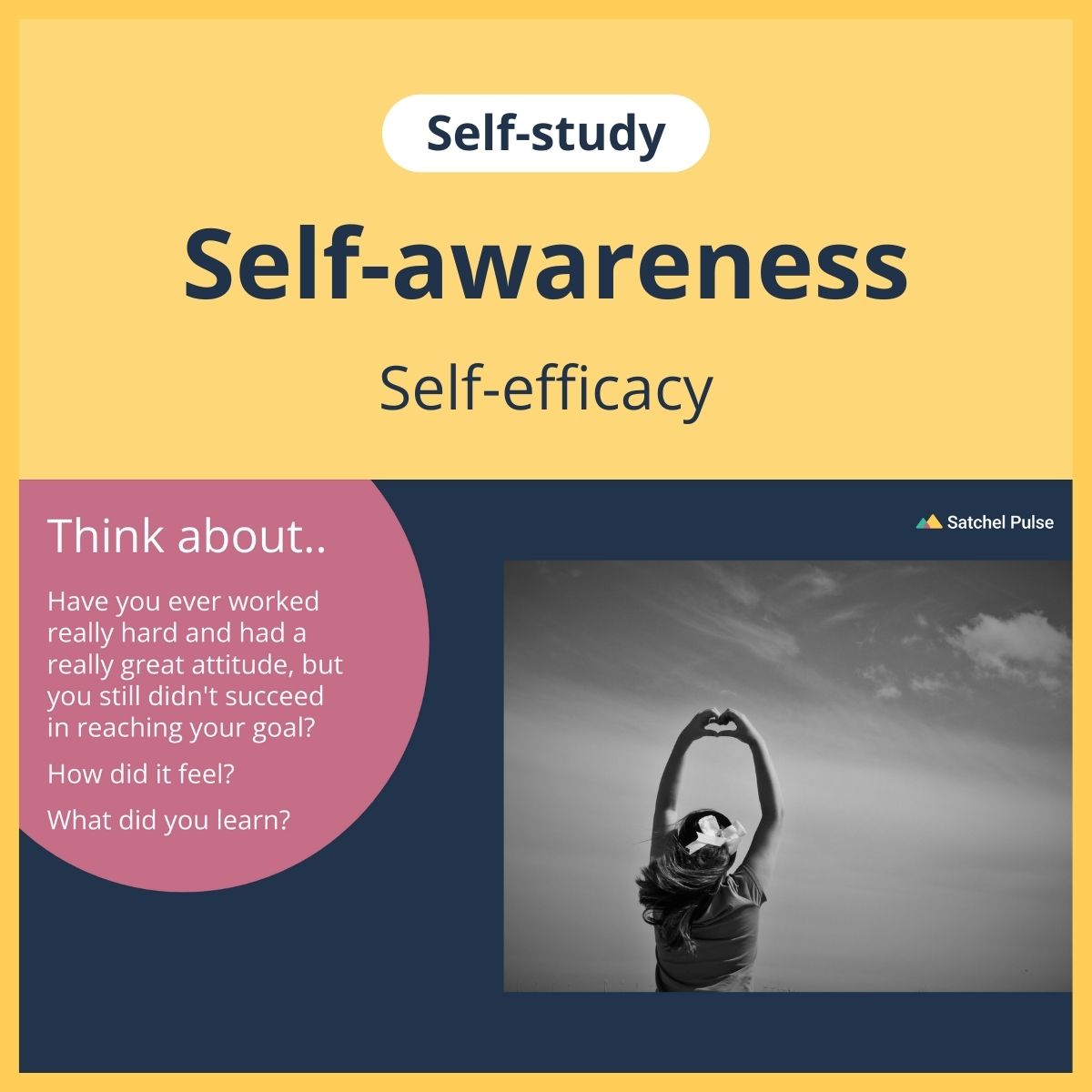 SEL self-study focusing on Self-Efficacy to use in your classroom as one of your SEL activities for Self-Awareness