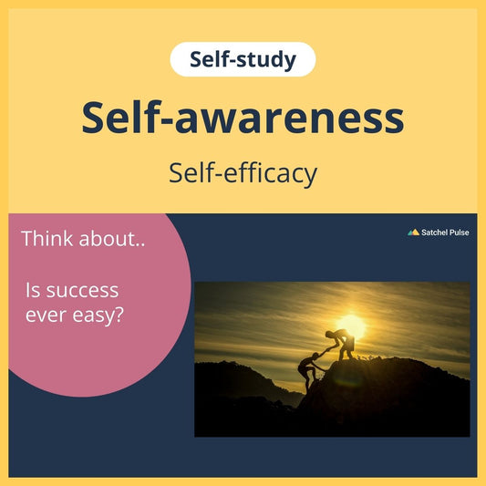 SEL self-study focusing on Self-Efficacy to use in your classroom as one of your SEL activities for Self-Awareness