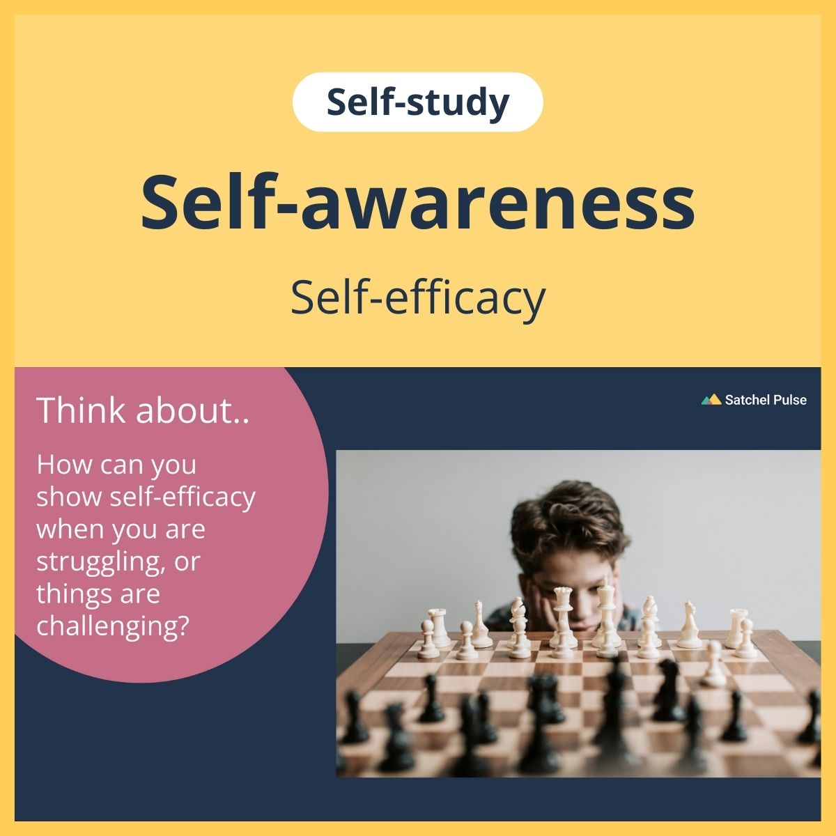 SEL self-study focusing on Self-Efficacy to use in your classroom as one of your SEL activities for Self-Awareness