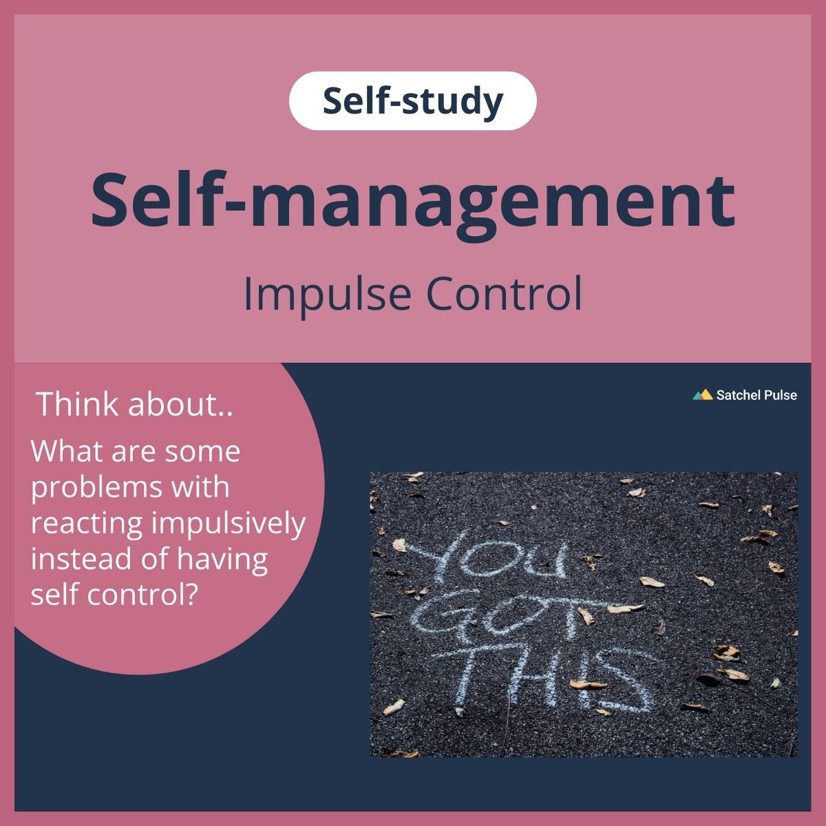 SEL self-study focusing on Impulse Control to use in your classroom as one of your SEL activities for Self-Management