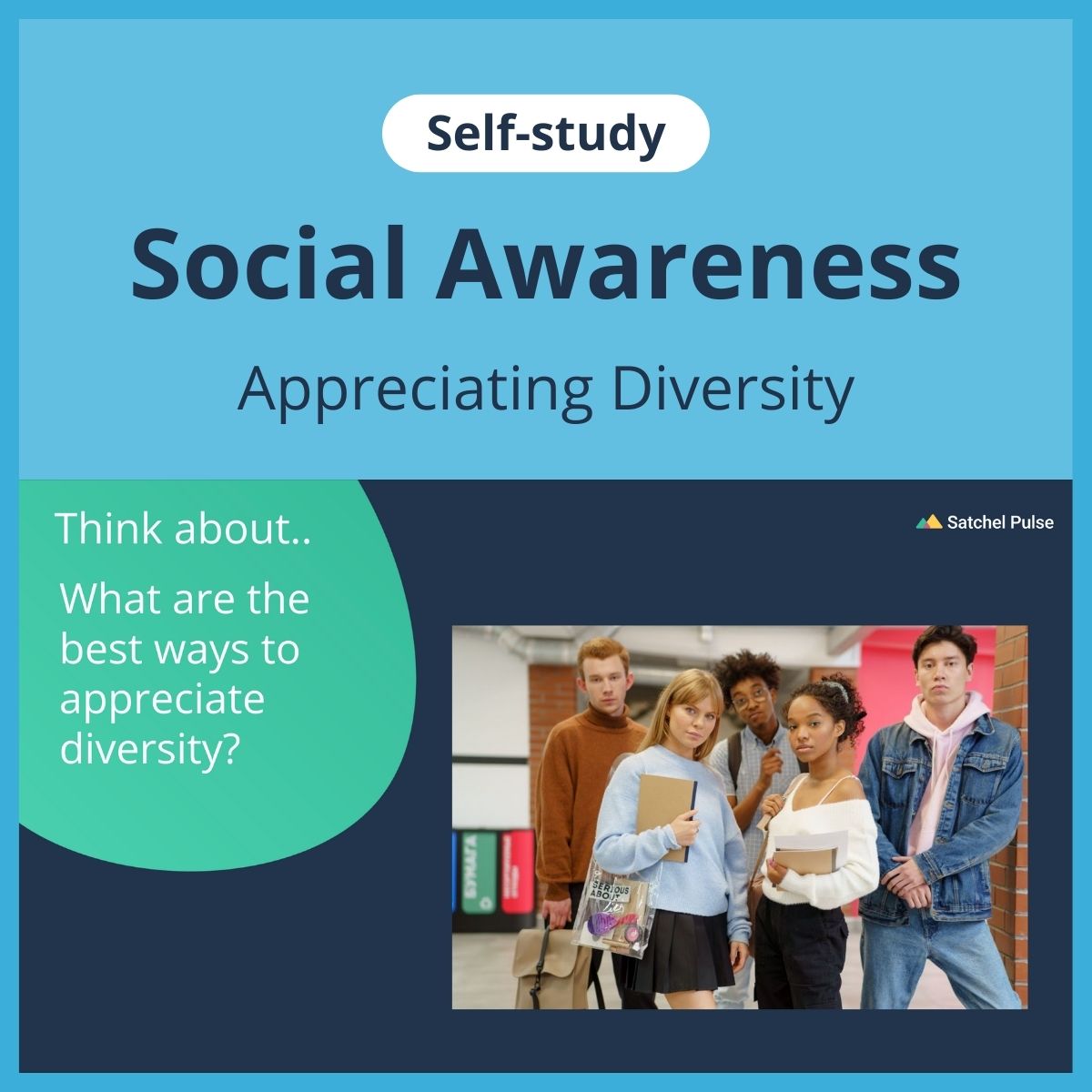 SEL self-study focusing on Appreciating Diversity to use in your classroom as one of your SEL activities for Social Awareness