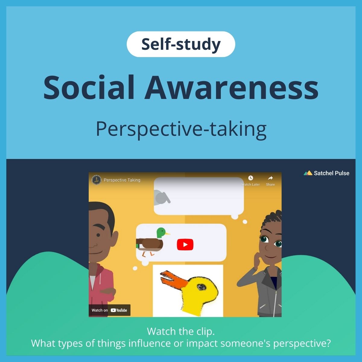 SEL self-study focusing on Perspective-Taking to use in your classroom as one of your SEL activities for Social Awareness